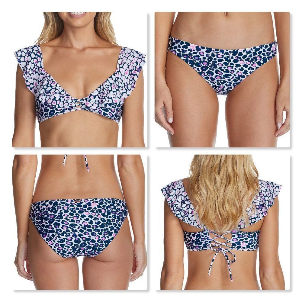 Raisins Darwin Palisades Ruffled Bikini Set - NEW